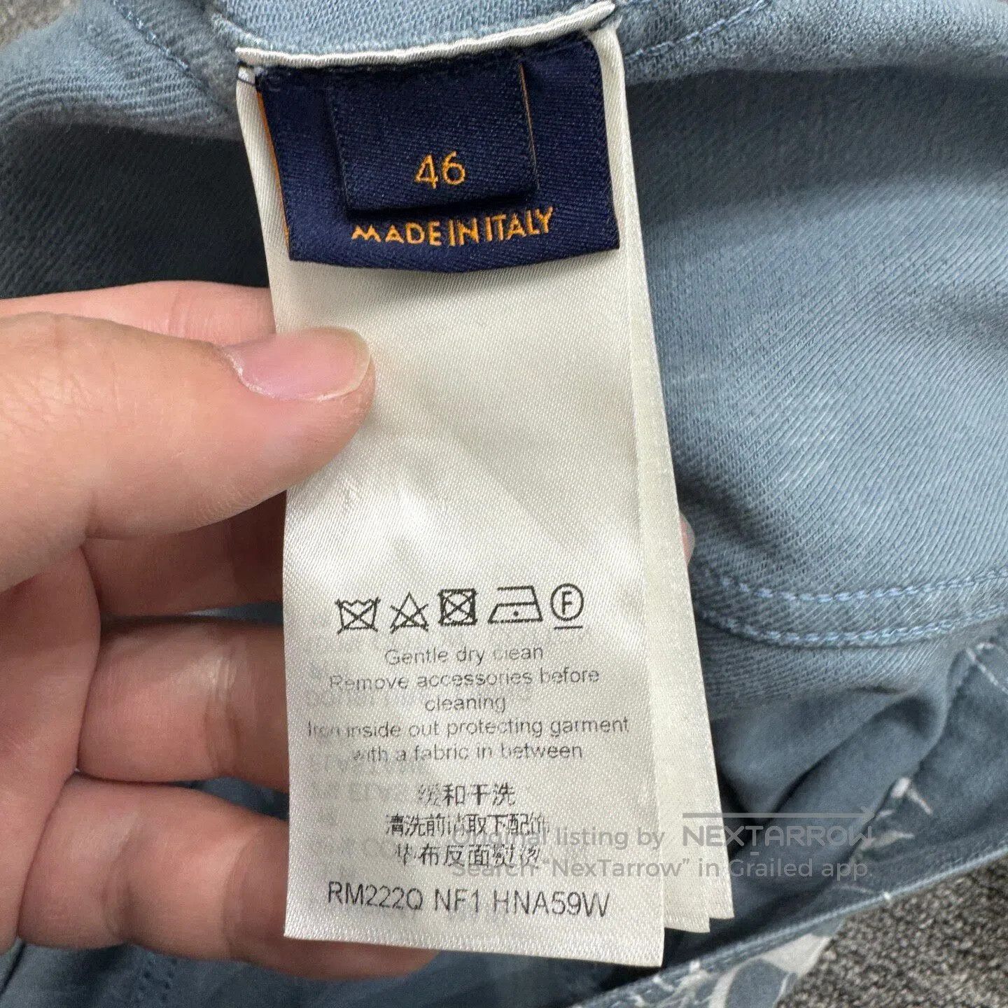 Louis Vuitton Louis Vuitton A denim jacket with a pattern of full wheat Size US S / EU 44-46 / 1 - 4 Thumbnail