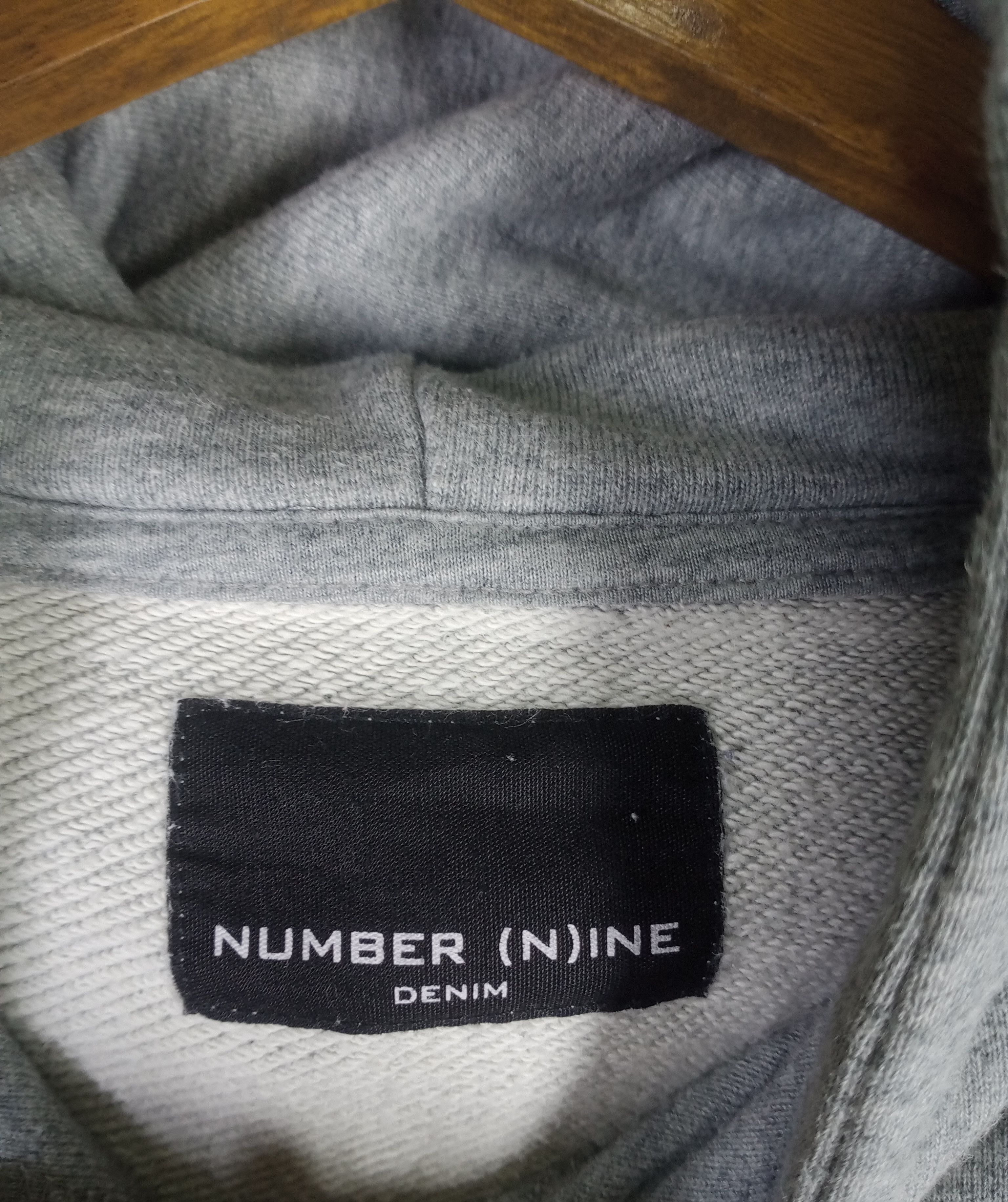 Number (N)ine Rare Number Nine Denim Hoodie Sweatshirt Size US S / EU 44-46 / 1 - 6 Thumbnail
