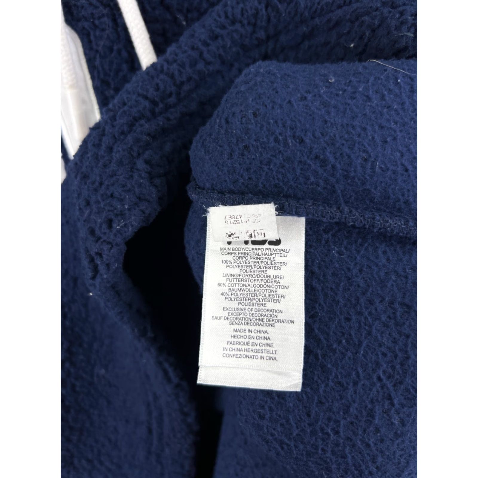 Fila FILA Sweater Women XL Blue 100% Polyester Sherpa Hoodie Pullover Size XL / US 12-14 / IT 48-50 - 4 Thumbnail