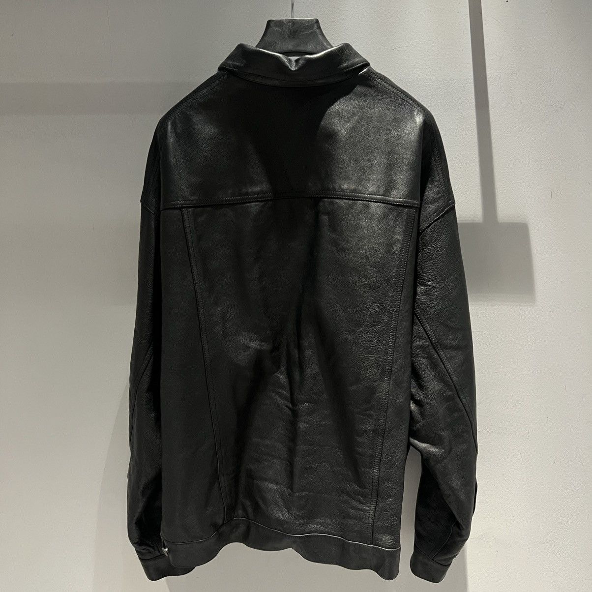 Balenciaga Balenciaga Oversized Leather Trucker Jacket Size US M / EU 48-50 / 2 - 3 Thumbnail