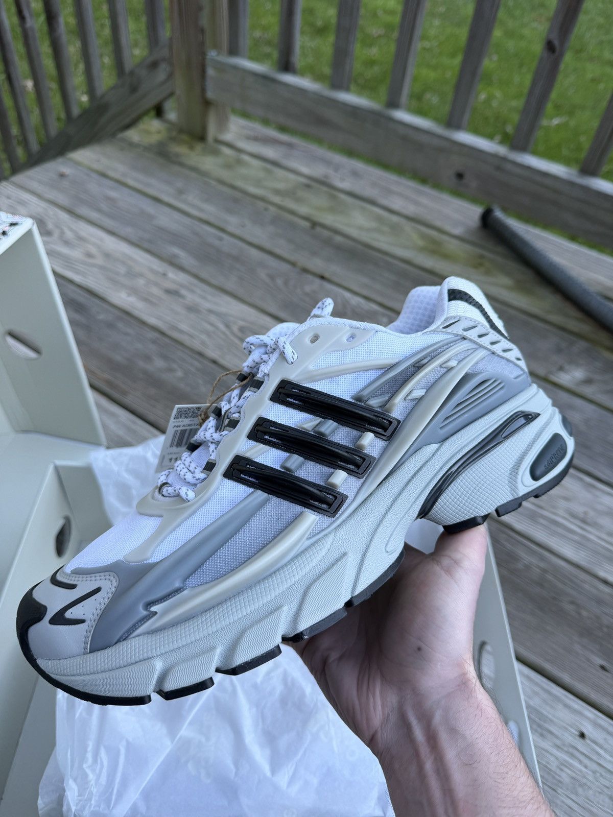 Adidas × Pharrell Size 11.5 Adistar jellyfish (grey)Exclusive Packaging Size US 11.5 / EU 44-45 - 8 Thumbnail