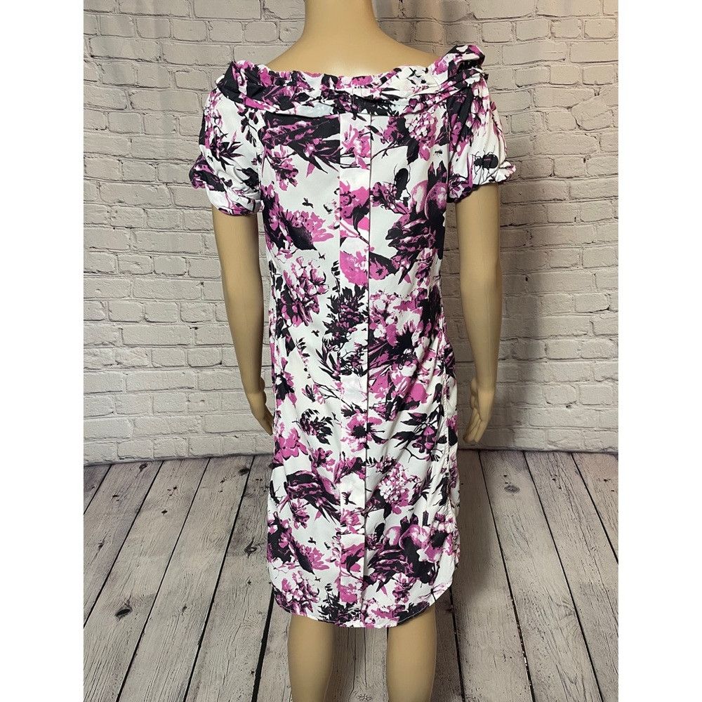 Jean Paul Gaultier Jean Paul Gaultier for Target Purple Floral Short Sleeve Dr Size S / US 4 / IT 40 - 9 Thumbnail