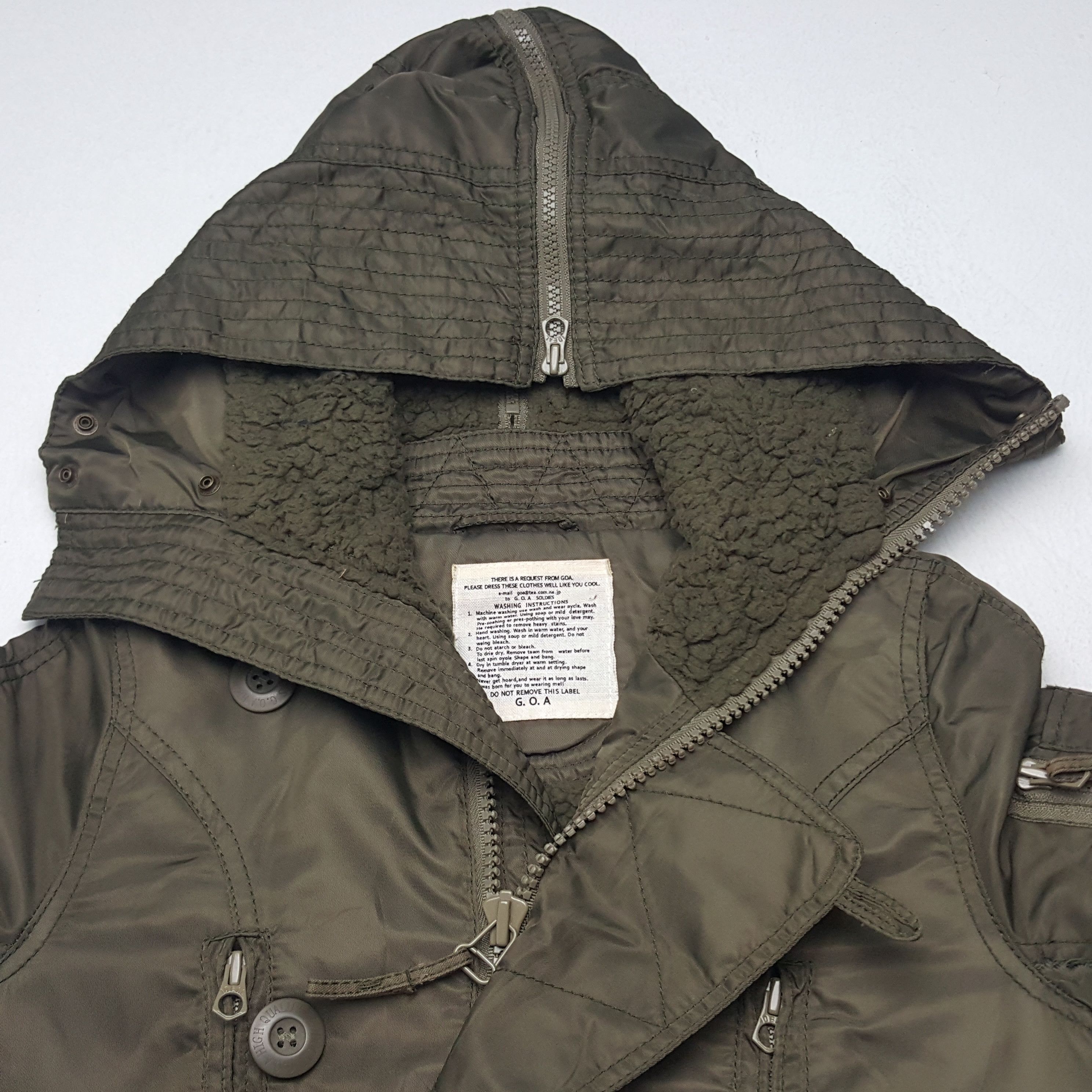 If Six Was Nine Vintage G.O.A Military Zipper Winter Jacket Hoodie Size US S / EU 44-46 / 1 - 5 Thumbnail