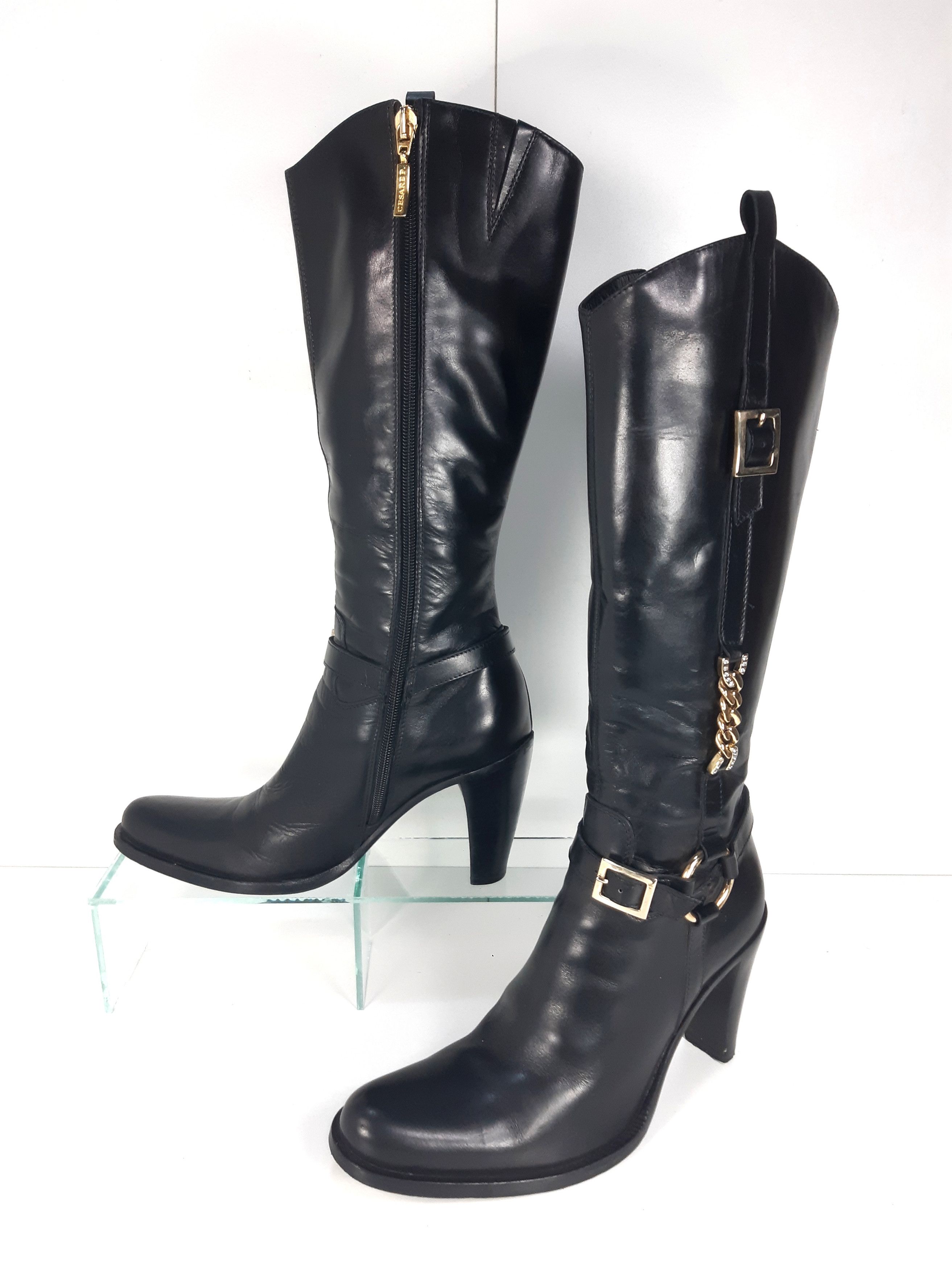Paciotti CESARE PACIOTTI Italy Leather Boots size eu36 Size US 6 / IT 36 - 1 Thumbnail