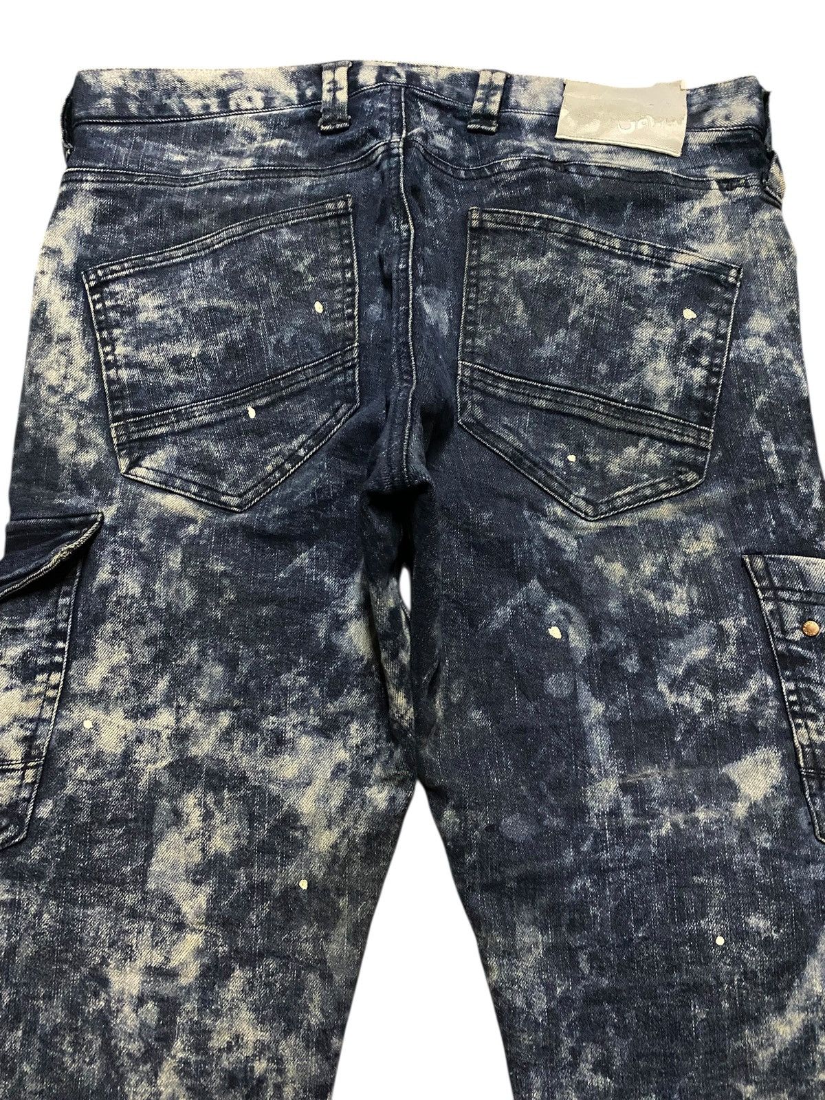 Japanese Brand Vintage Japanese Brand Jawin Paint Splatter Slim Jeans Size US 34 / EU 50 - 6 Thumbnail