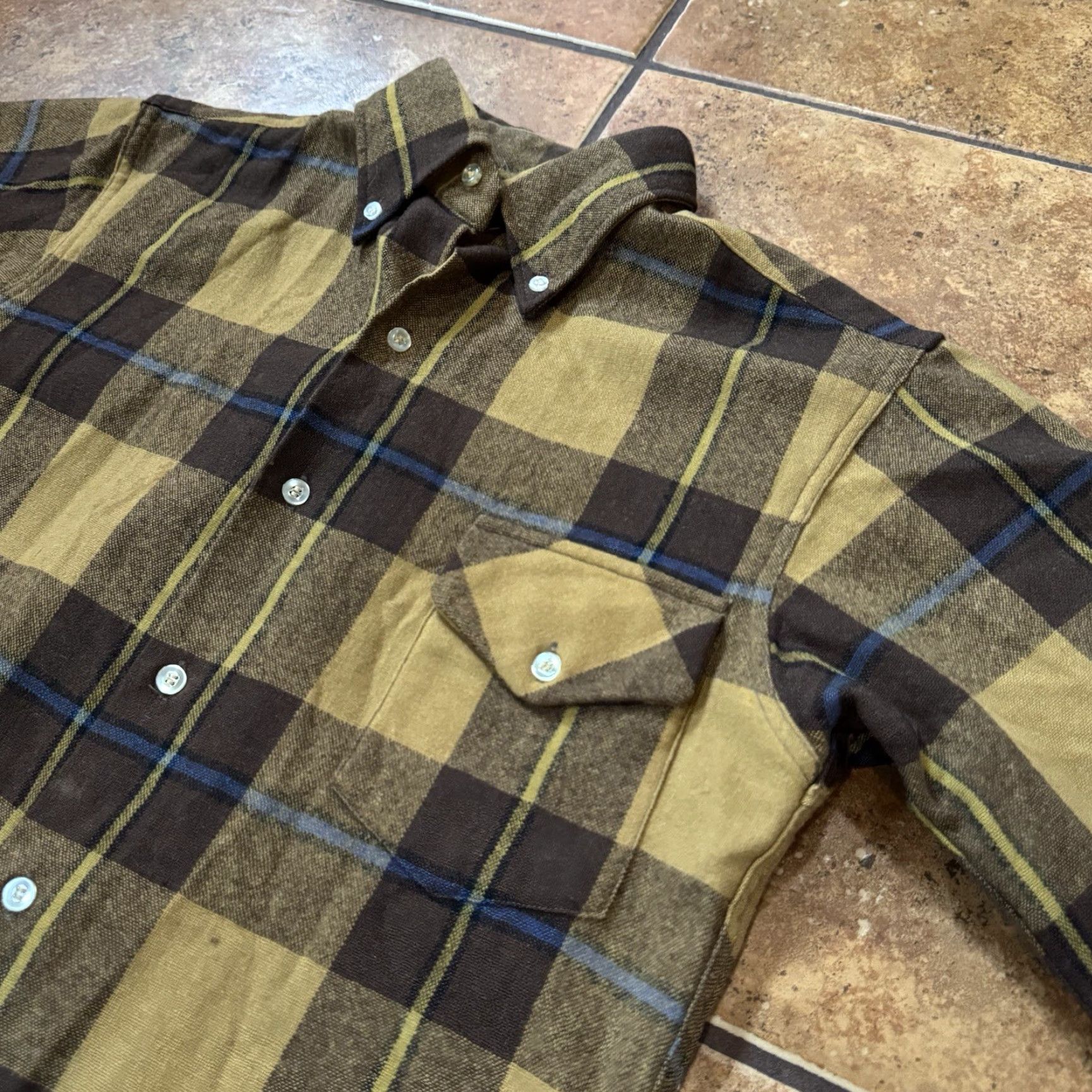 Vintage VINTAGE Penneys Towncraft Shirt Plaid Button Front VTG green S Rockabilly 1950s 60s Mens Size US S / EU 44-46 / 1 - 4 Thumbnail