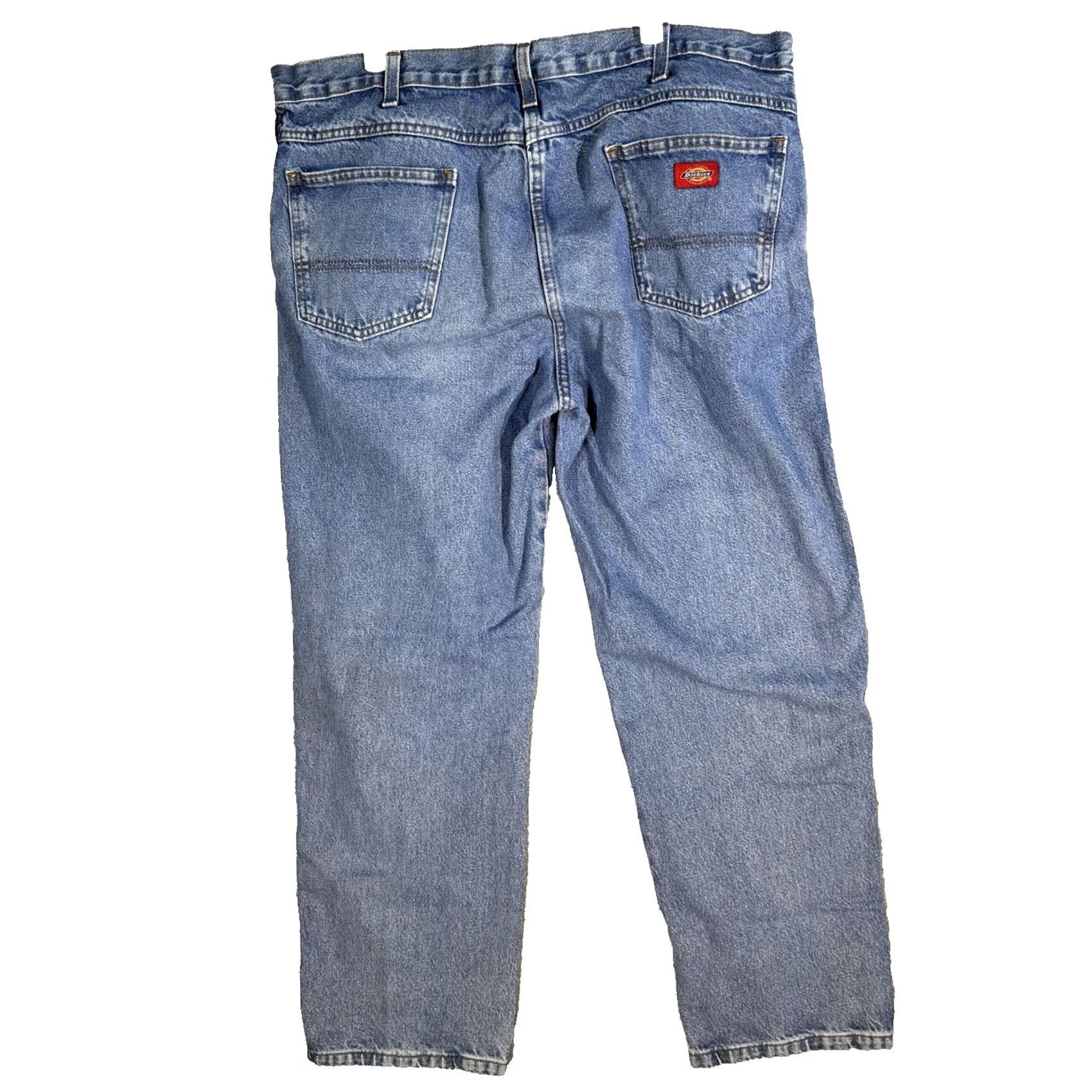 Dickies Dickies Jeans Mens 40x29 Blue Denim 5-Pocket Workwear Relaxed Fit Straight Leg Jeans Mens Regular Size 40 Blue Size US 40 / EU 56 - 2 Thumbnail
