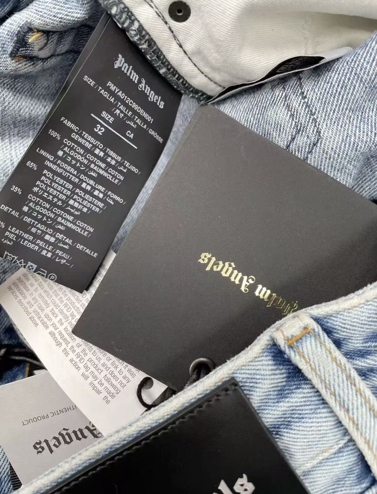 Palm Angels PALM ANGELS 100% Cotton Washed Jeans J30 Size US 30 / EU 46 - 7 Thumbnail