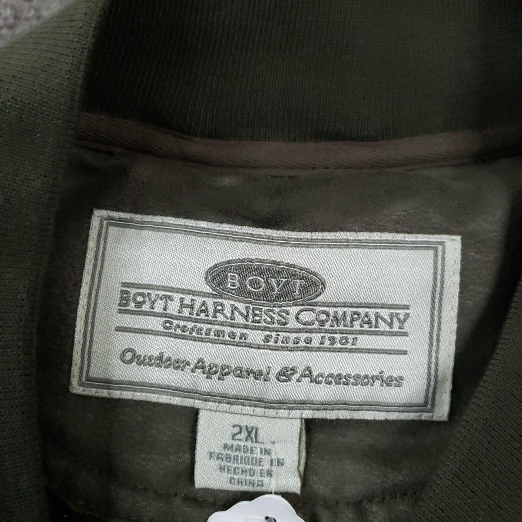 Vintage BOYT HARNESS COMPANY Vest Men 2XL Green Fleece Full Zip Outdoor Hunting Size US XXL / EU 58 / 5 - 5 Thumbnail