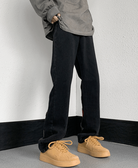 Japanese Brand Men's American retro embroidered loose jeans y2k Size US 32 / EU 48 - 2 Thumbnail