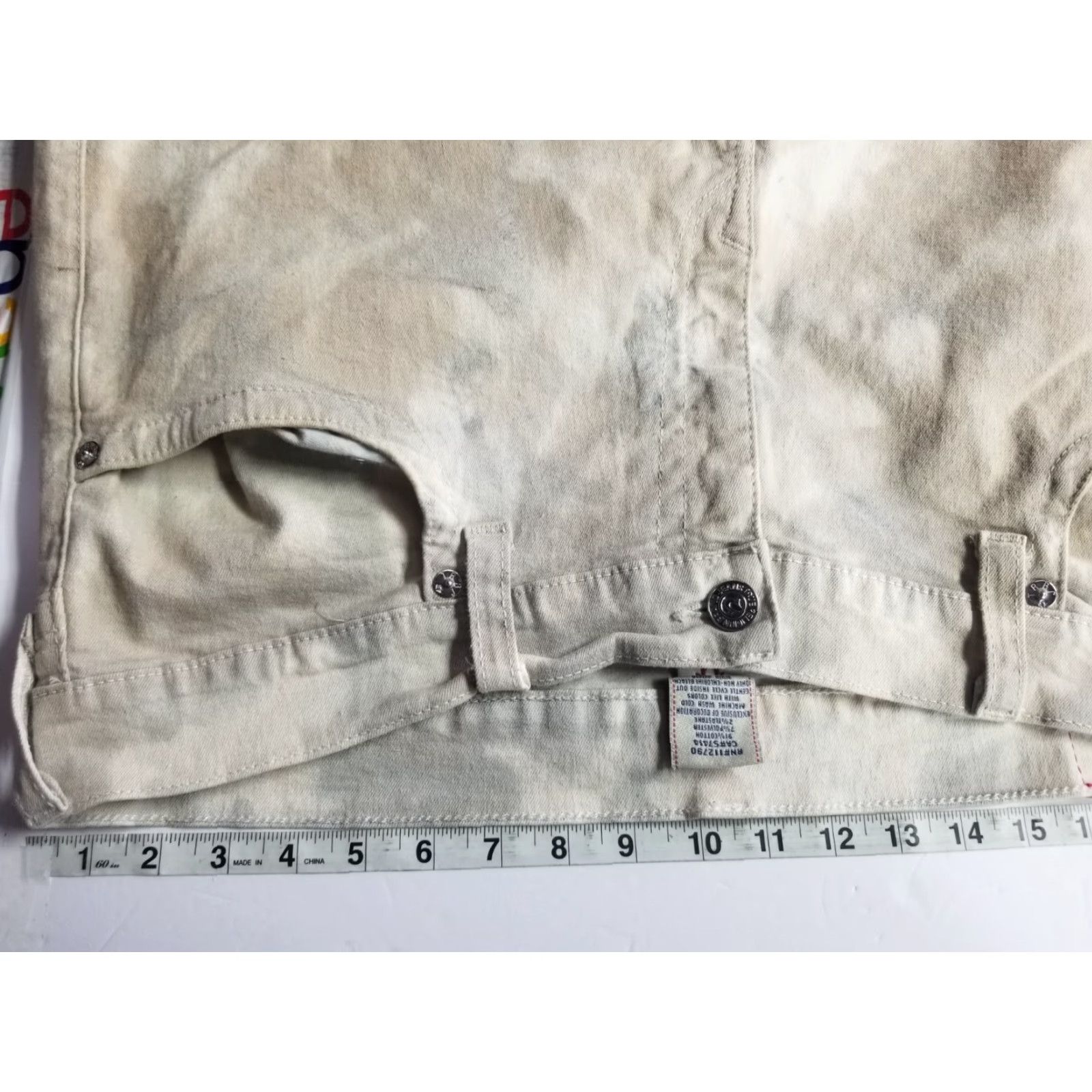 True Religion True Religion Jeans Shorts Relaxed Straight Camo Denim 42 Men Multicolor Adjustable Pockets Durable Stretch Casual Size US 42 / EU 58 - 3 Thumbnail