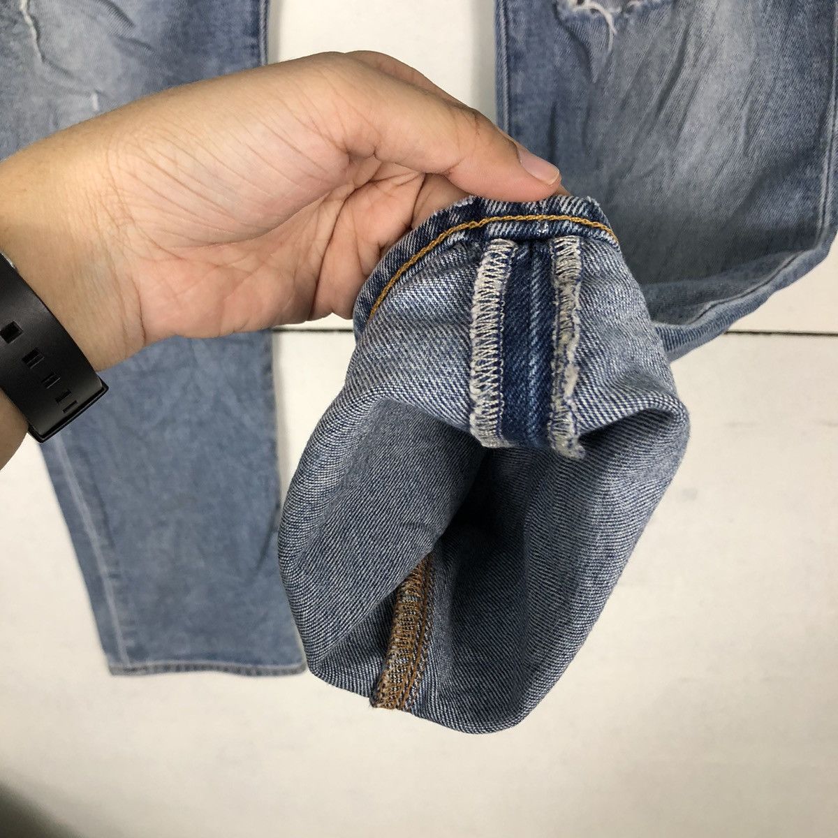 Japanese Brand 🔥90’s Rare Distressed Denim Jeans Vintage Gap 1969 Japan Size US 34 / EU 50 - 11 Thumbnail