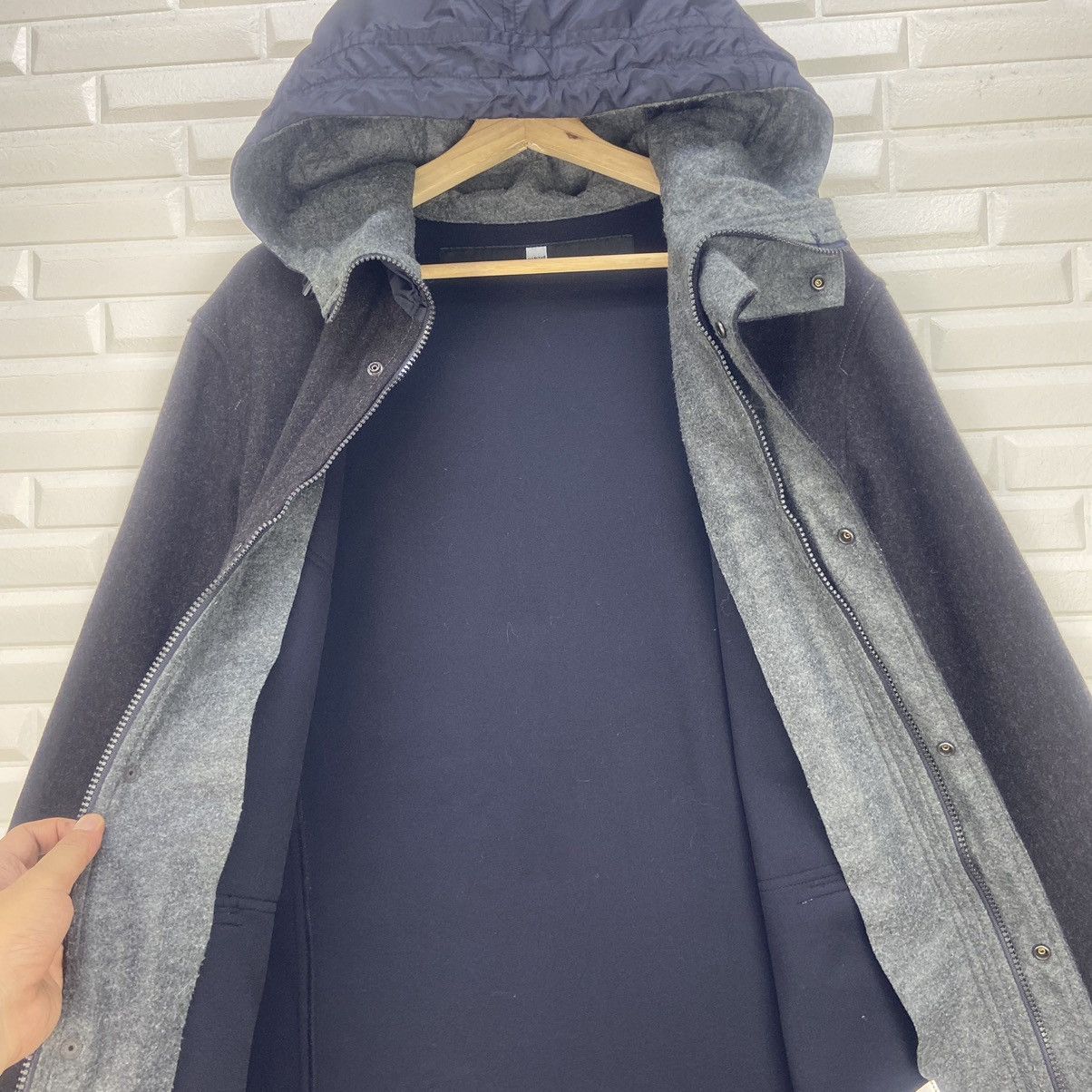 Marithe + Francois Girbaud × Vintage Marithe Francois Girbaud Laine Wool Overcoat Size US M / EU 48-50 / 2 - 10 Thumbnail