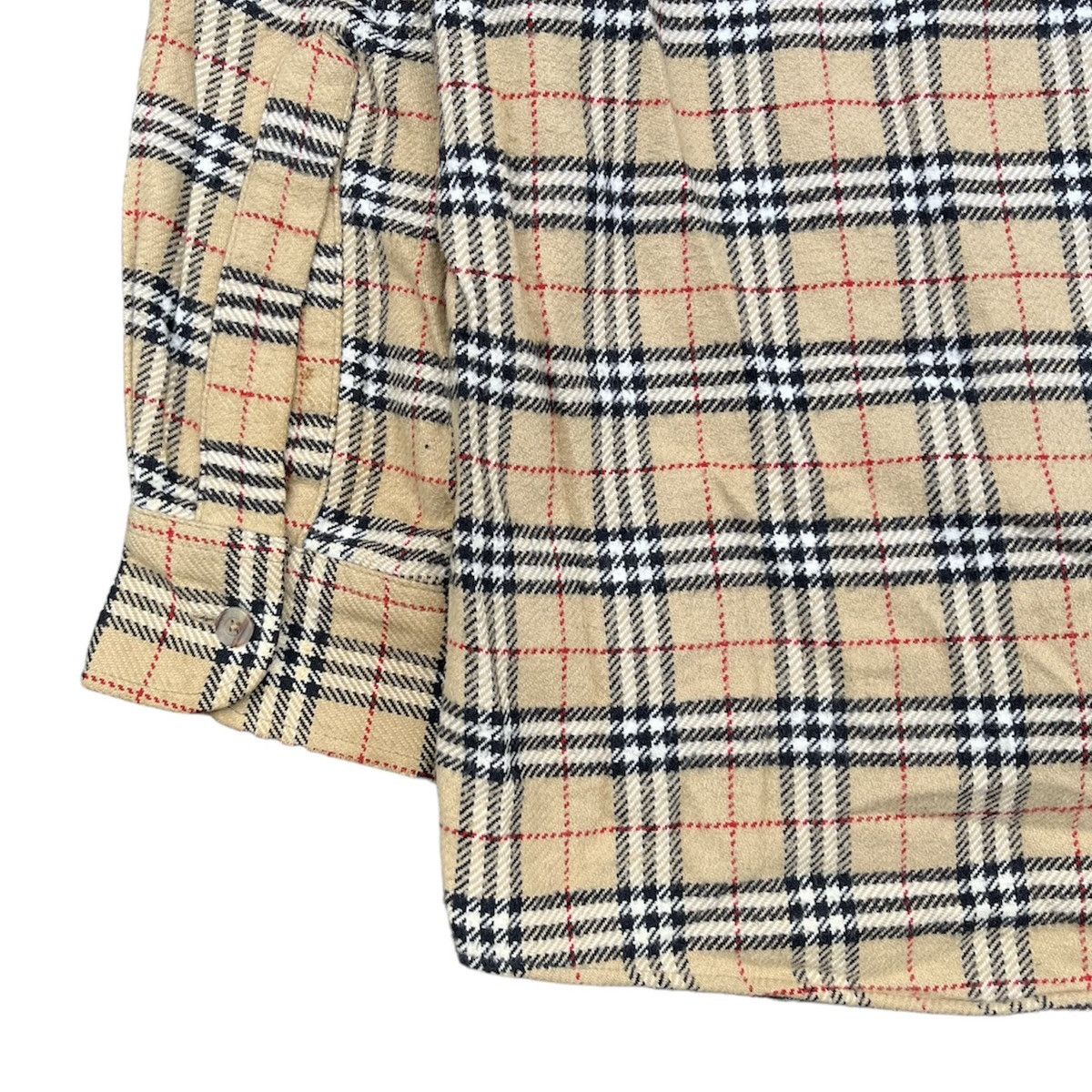 Burberry × Burberry Prorsum × Vintage 🇺🇸 1990s Burberrys Nova Check Iconic Longs Shirt Size US XL / EU 56 / 4 - 10 Thumbnail