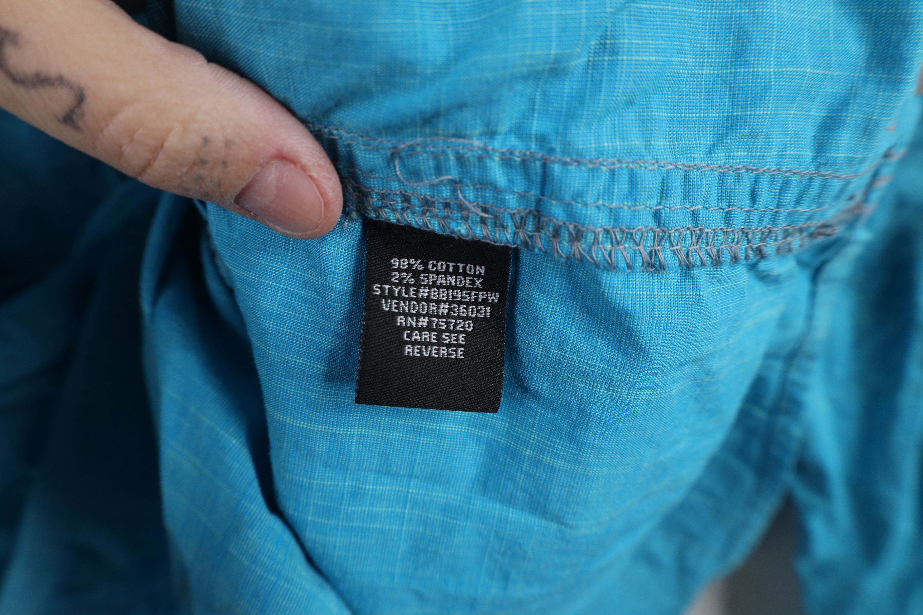 Vintage Buckle Black Western MMA Snap Button Collared Shirt Blue Size US L / EU 52-54 / 3 - 10 Thumbnail