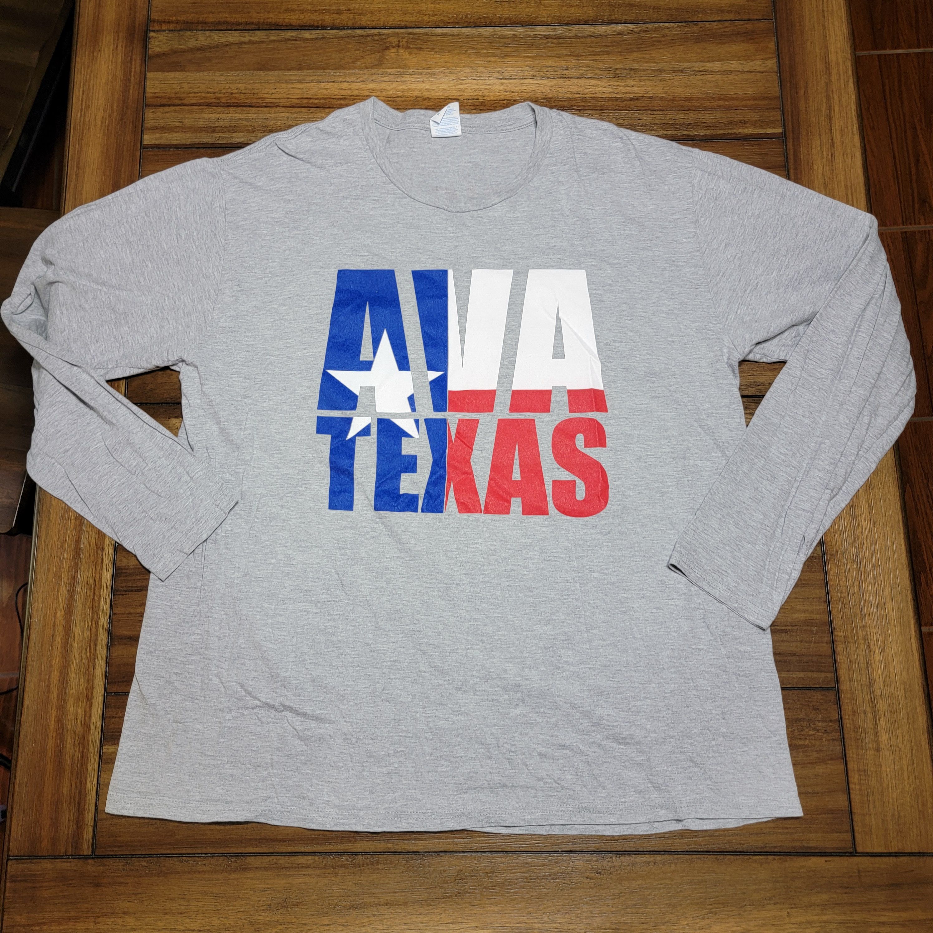 Other Texas Thing Y'all! LS Grey Unisex Tee "Ava Texas" - Size XL Size US XL / EU 56 / 4 - 3 Thumbnail
