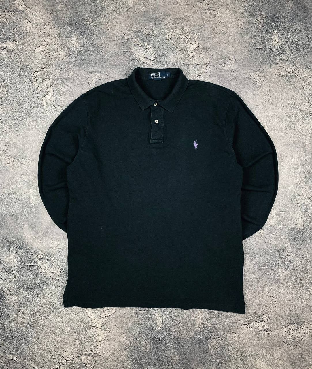 Polo Ralph Lauren Polo Ralph Lauren Men's Dark Gray Long Sleeve Polo Shirt Size US L / EU 52-54 / 3 - 1 Thumbnail