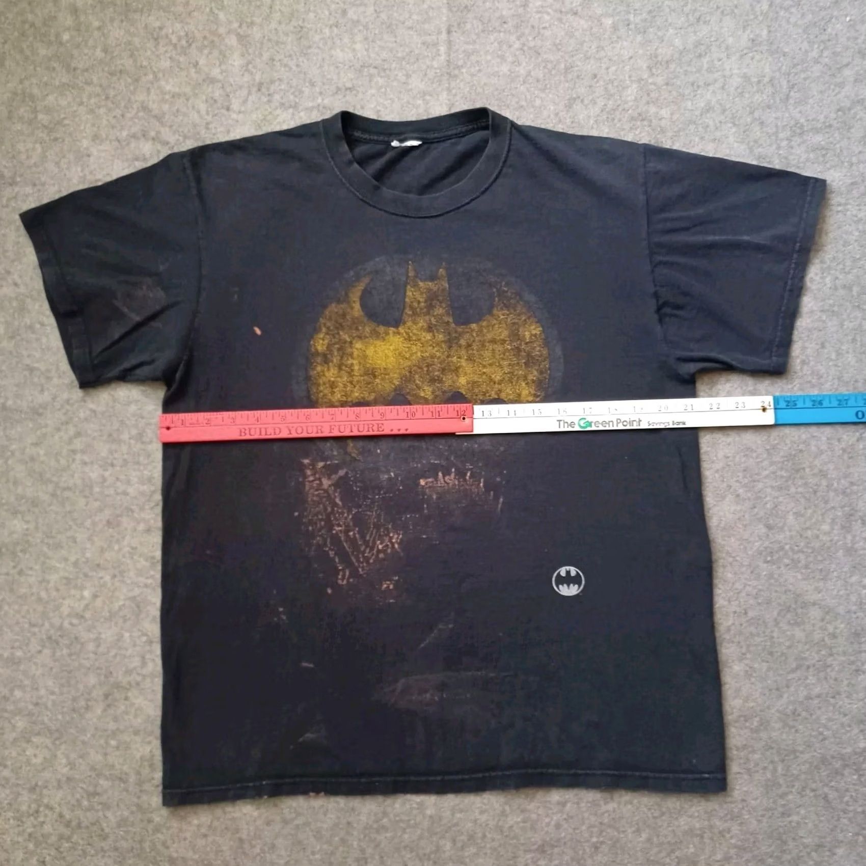 Vintage Batman T Shirt Mens Large Black Graphic Gothic Short Sleeve XL White Cotton Knit Logo Bat Signal Modern Classic Mens Size US XL / EU 56 / 4 - 4 Thumbnail