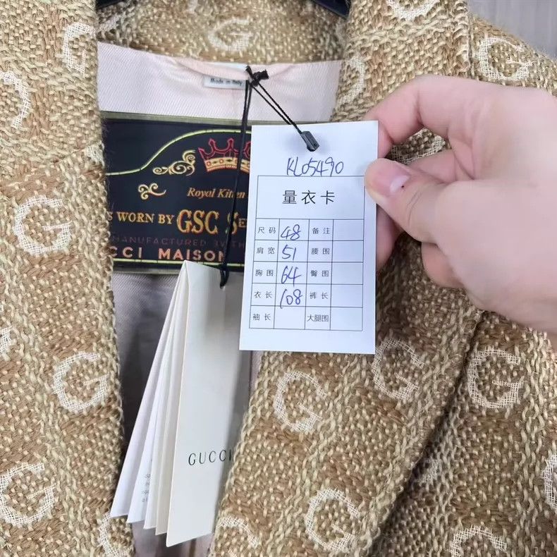 Gucci Gucci Full-print jiccard wool coat 2501-Nextarrow Size US M / EU 48-50 / 2 - 7 Thumbnail