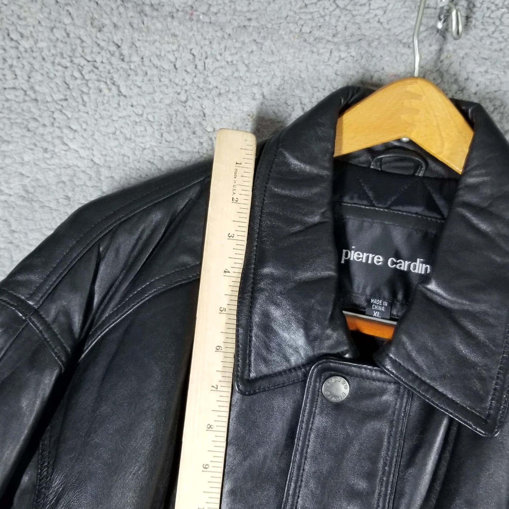 Pierre Cardin Pierre Cardin Jacket Mens XL Black Leather Bomber Quilted Lined Zip Snap Pockets Mens XL Black Leather Bomber Jacket Size US XL / EU 56 / 4 - 5 Thumbnail