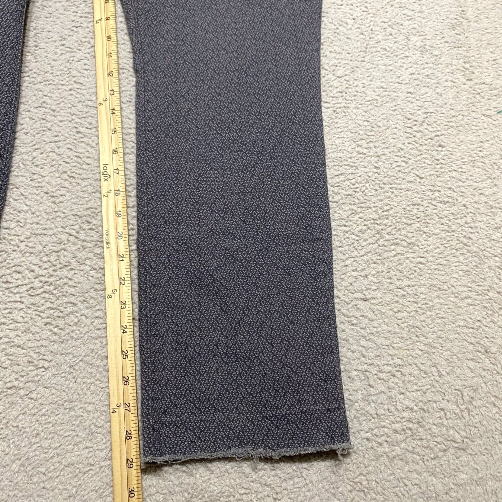 Levi's Levi's 505 Jeans Womens sz 16 Gray Geometric Denim Straight Leg Mid Rise Size 24" / US 00 / IT 34 - 3 Thumbnail