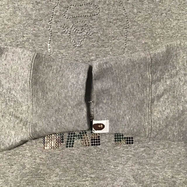 Bape BAPE Rhinestone APE HEAD LOGO sweat shirt a bathing ape Size US XL / EU 56 / 4 - 7 Thumbnail
