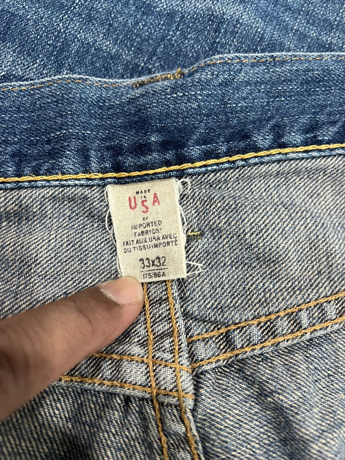 RRL Ralph Lauren Polo Raplh Lauren Double RRL Slim Selvedge Jeans Size US 33 - 15 Thumbnail