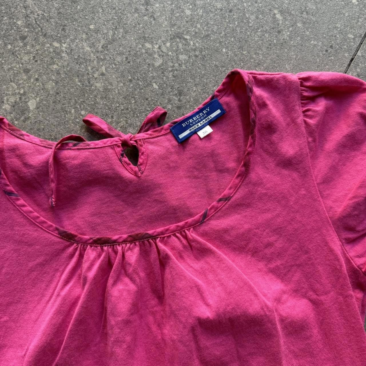 Burberry Burberry Pink Blouse With Tie Detail Size ONE SIZE - 2 Thumbnail