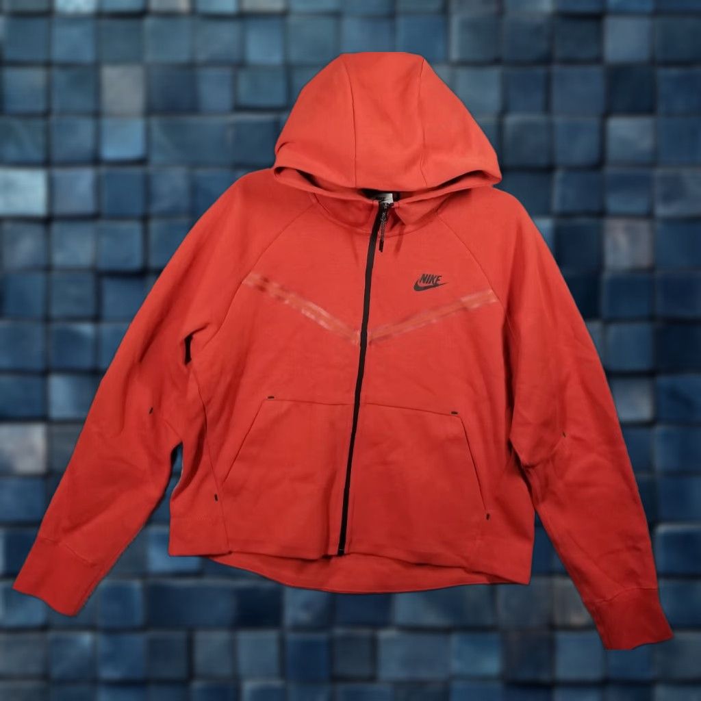 Nike Nike Sportswear Tech Fleece Windrunner Full-Zip Women Medium Activewear Red Cinnabar/Black 2024 Size M / US 6-8 / IT 42-44 - 1 Thumbnail