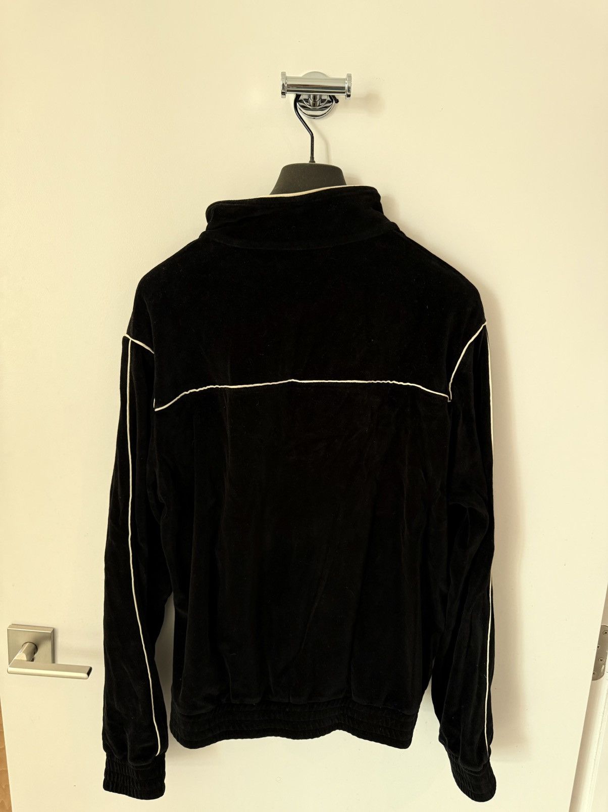 Celine Celine Cotton-Blend Black Velour Track Jacket - XXL Size US XXL / EU 58 / 5 - 2 Thumbnail
