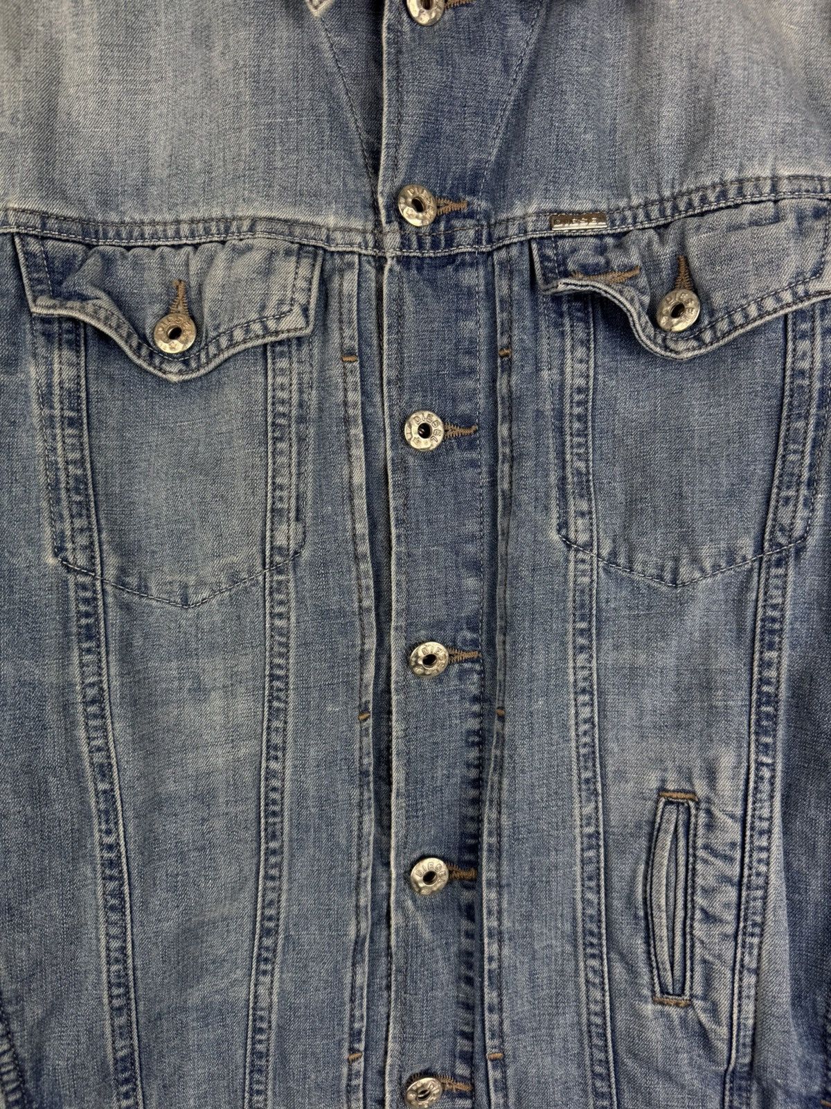 Diesel Diesel Men’s Y2K Denim Trucker Jacket Size M Size US M / EU 48-50 / 2 - 9 Thumbnail