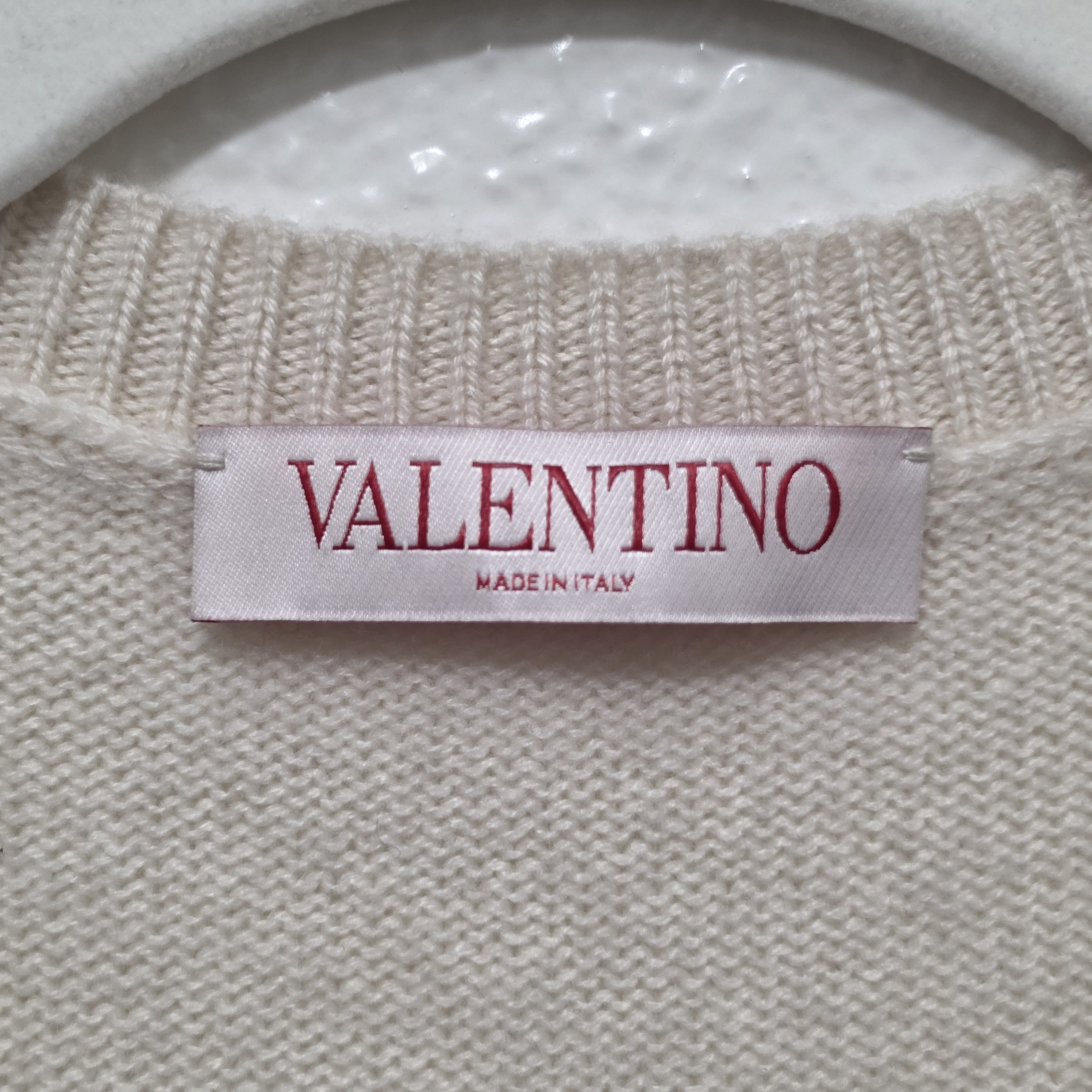 Valentino Cashmere V-neck Sweater Size L / US 10 / IT 46 - 3 Thumbnail