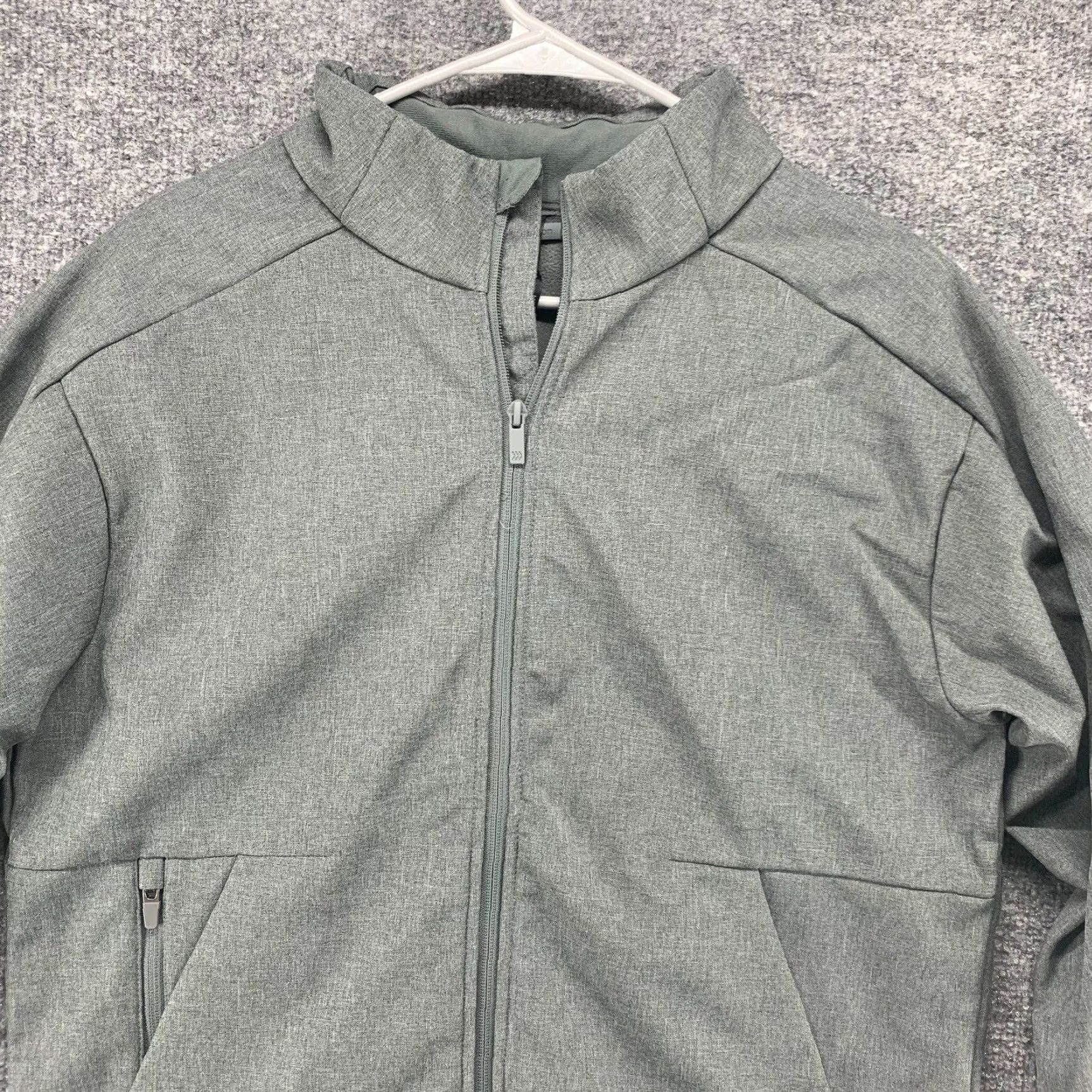 Vintage All In Motion Jacket Mens Medium Gray Full Zip Performance Active Fleece Pocket Size US M / EU 48-50 / 2 - 3 Thumbnail