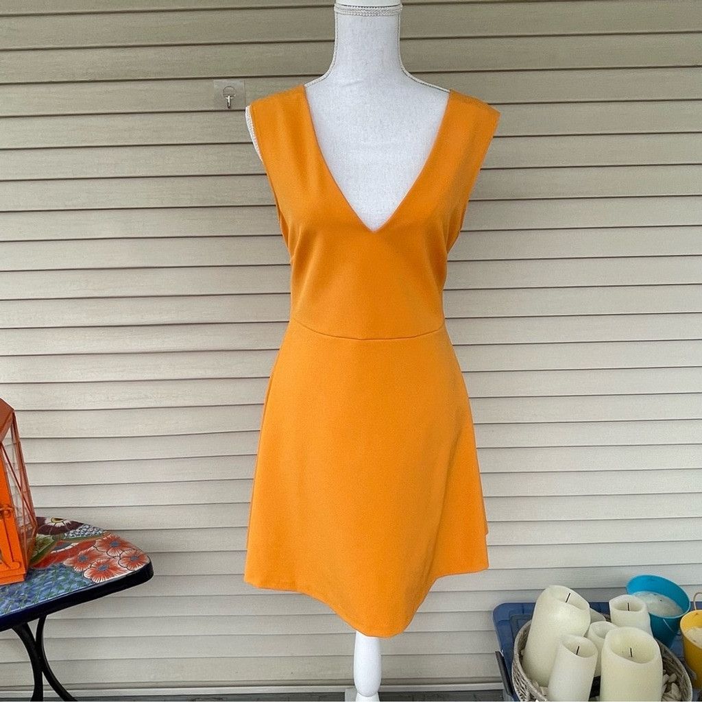 Zara Zara Cut Out Fit & Flare Mini Dress Size L Size L / US 10 / IT 46 - 2 Thumbnail