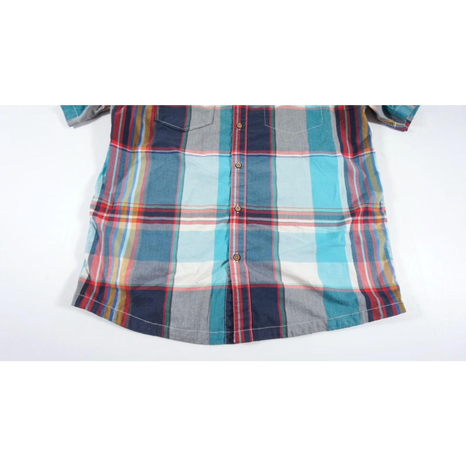 KAVU Kavu Shirt Mens Medium Button Down Short Sleeve Plaid Stretch Outdoors Hike Size US M / EU 48-50 / 2 - 4 Thumbnail