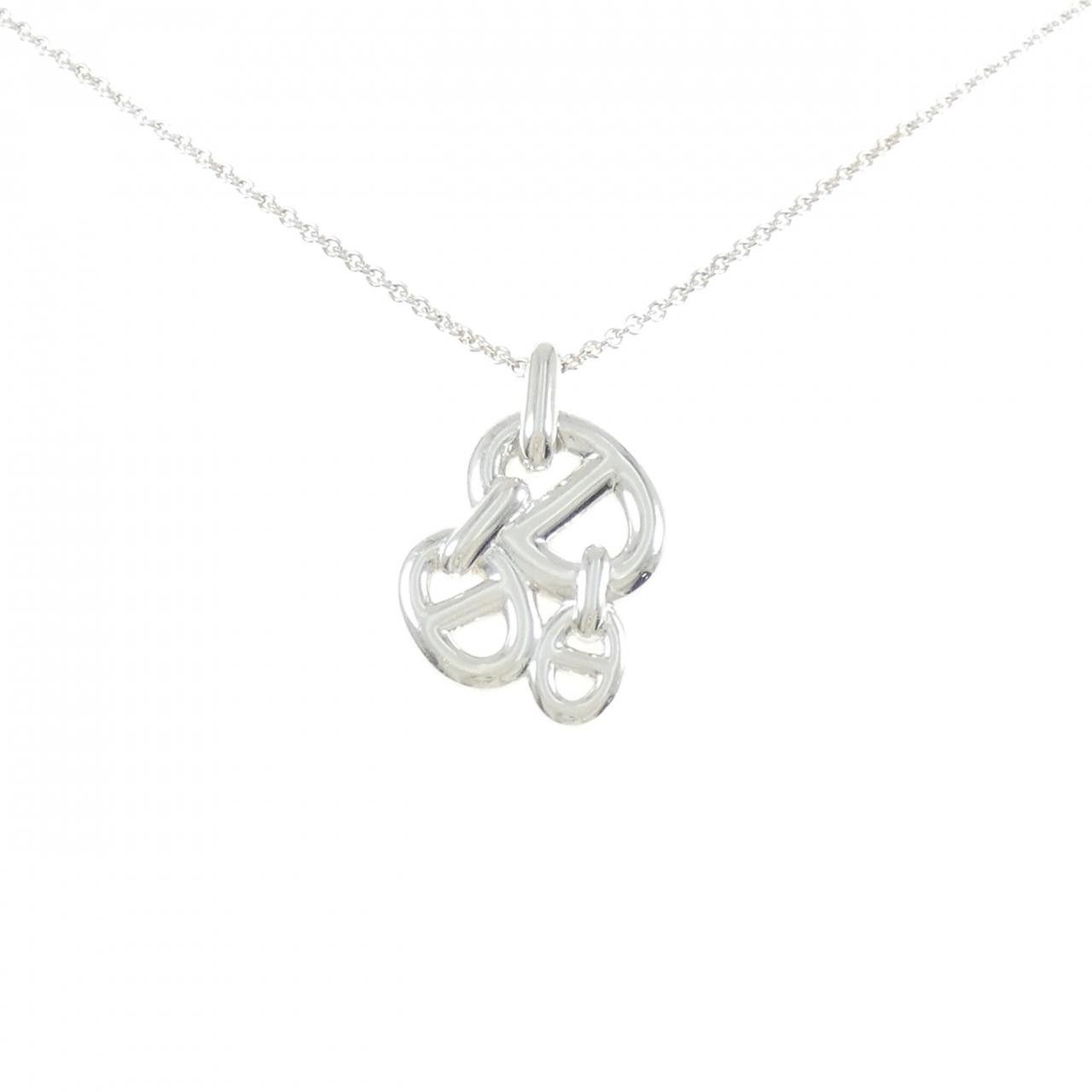 Hermes Hermes Hermès 925 Silver Necklace Metal Necklace DUTY FREE for USA Size ONE SIZE - 1 Thumbnail