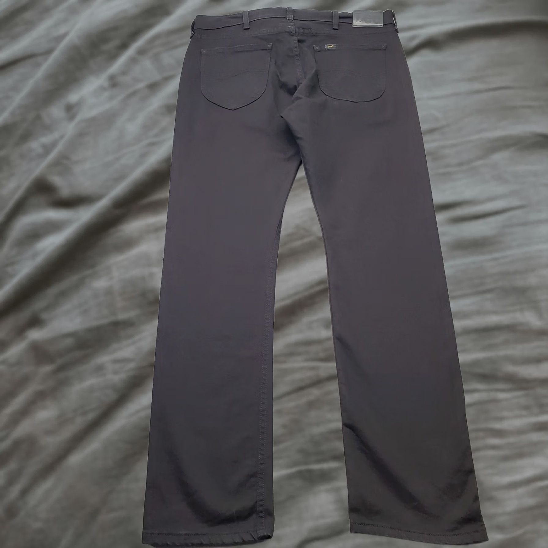 Lee Lee Mens Jeans Slim Straight Black Denim Stretch 36x34 Lee Legendary Jeans Mens 36x34 Black Denim Stretch Ankle Slit Slim Straight Leg Size US 36 / EU 52 - 1 Thumbnail