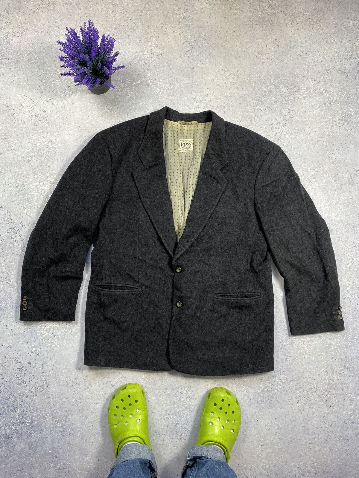 Hugo Vintage Hugo Boss Cashmere-Wool Blazer Jacket Size US XL / EU 56 / 4 - 1 Thumbnail