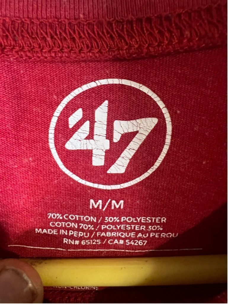 47 Men's 47 Brand T-Shirt Size M Red Pelicans NBA Size US M / EU 48-50 / 2 - 3 Thumbnail