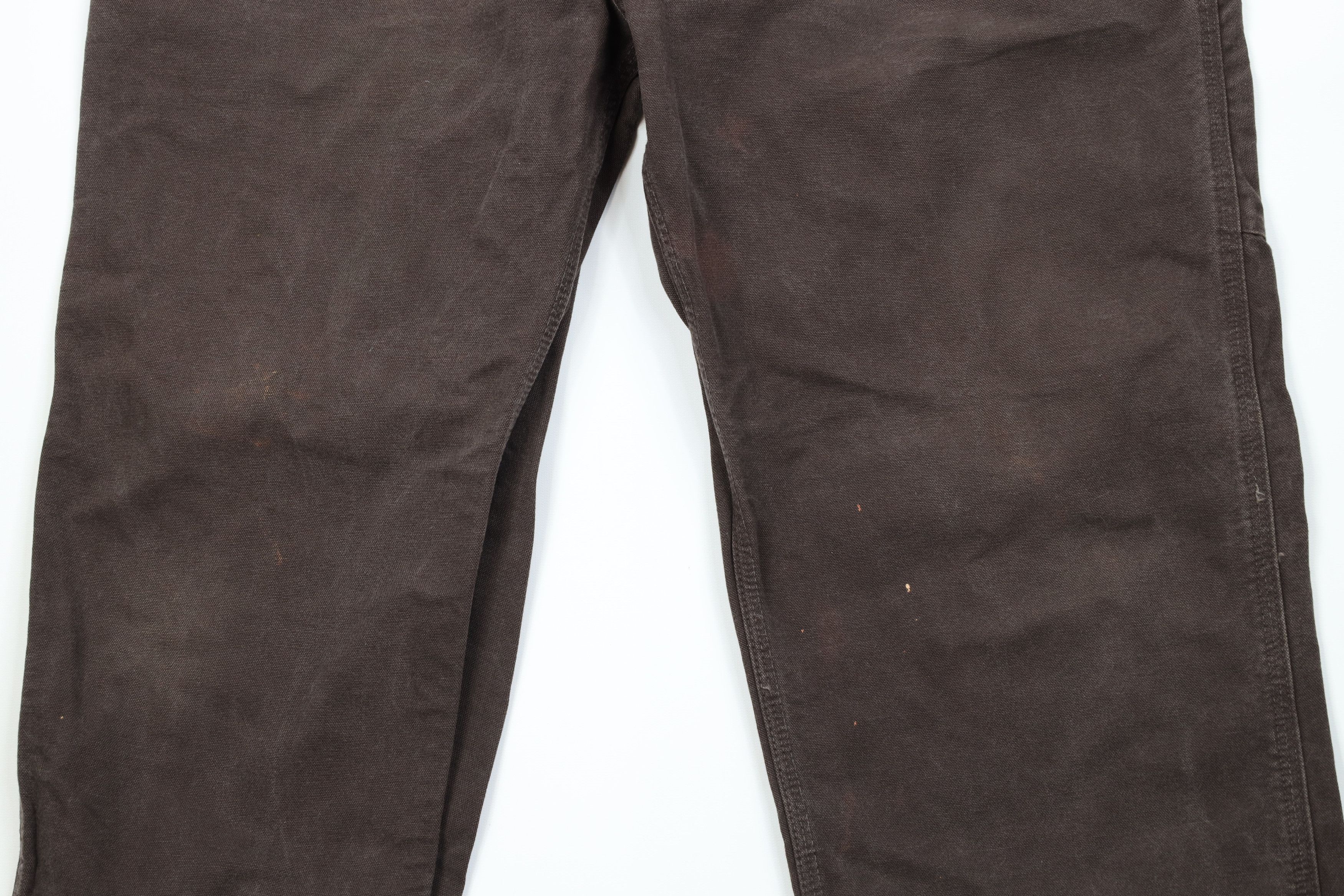 Carhartt Vintage Y2K Carhartt Canvas Wide Leg Dungaree Pants Brown Size US 38 / EU 54 - 3 Thumbnail
