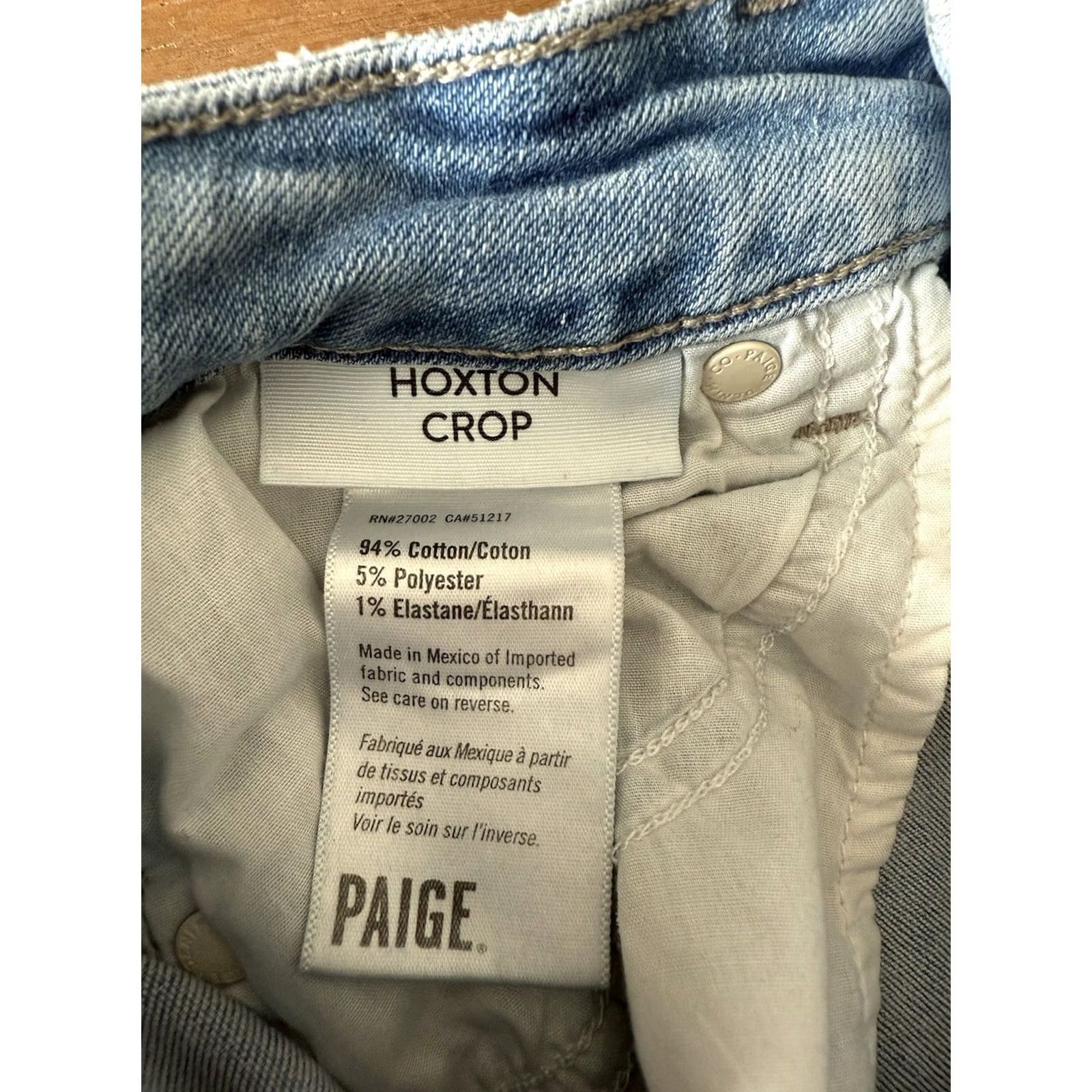 Paige Paige Jeans Women Crop Slim Fit Light Wash Denim 26x25 Blue Stretch High Rise 5-Pocket Size 26" / US 2 / IT 38 - 4 Thumbnail