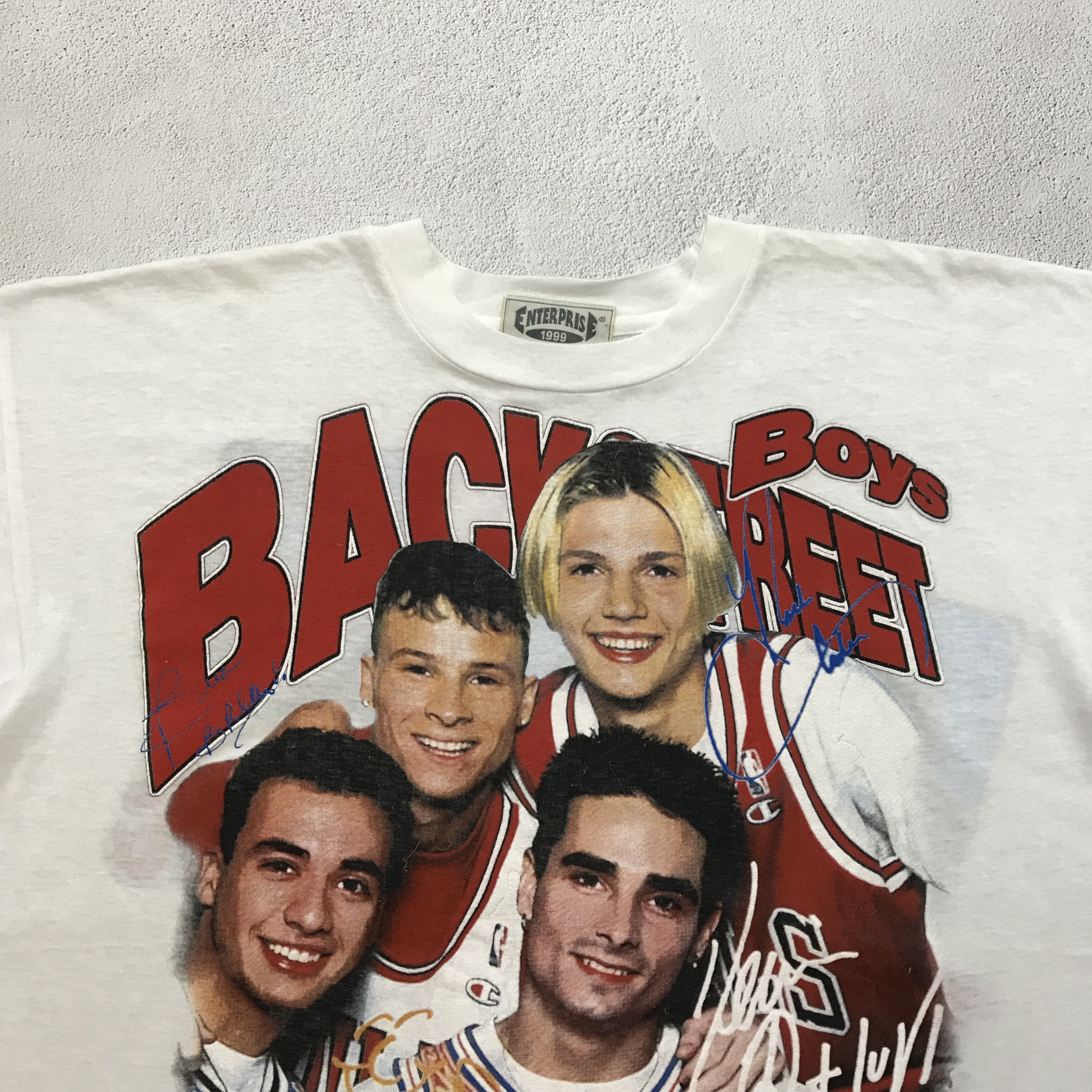 Band Tees BACKSTREET BOYS 1999 Vintage T-Shirt Tee Rare 90s R&B HipHop Size US XL / EU 56 / 4 - 3 Thumbnail