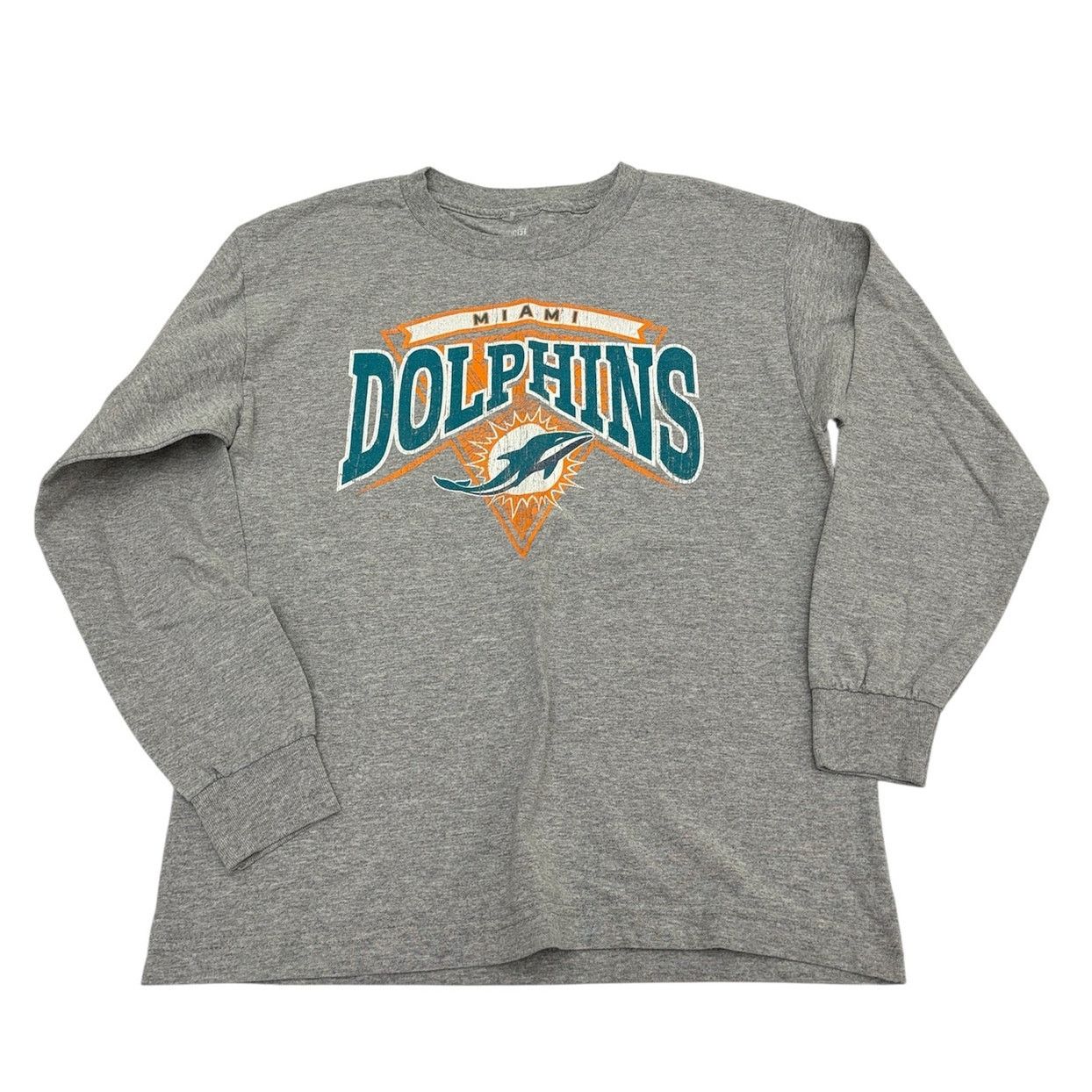 NFL Youth L 14/16 | NFL Miami Dolphin Team Long Sleeve T-Shirt Size US XXS / EU 40 - 1 Thumbnail