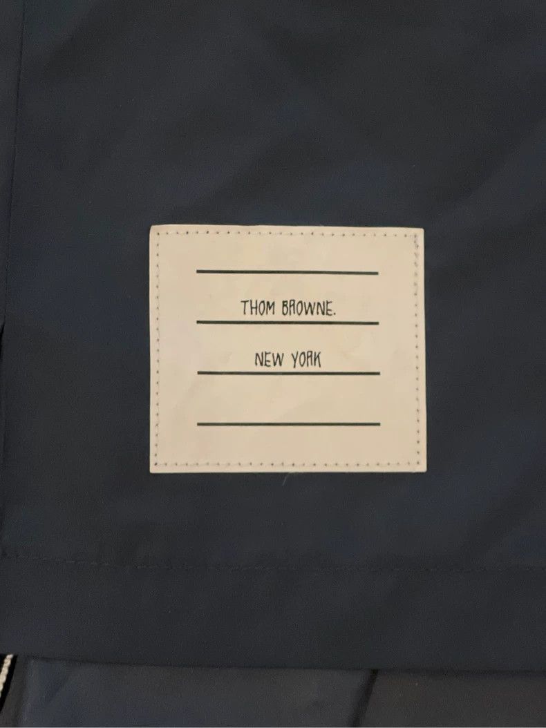 Thom Browne Thom browne Dark blue four-bar irregular pleated skirt 2504 Size 27" / US 4 / IT 40 - 4 Thumbnail