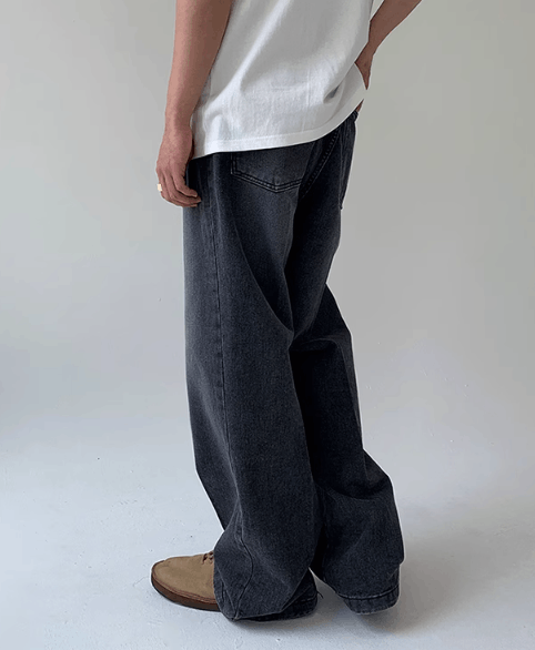 Japanese Brand × Jean Japanese retro loose straight wide-leg casual jeans Size US 32 / EU 48 - 3 Thumbnail