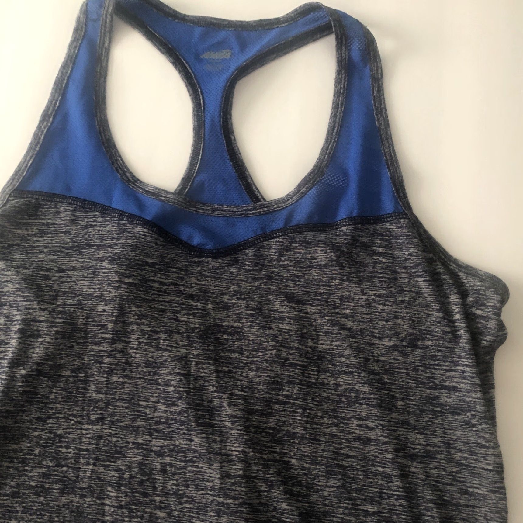Avia Avia Athletic Racer Back Tank Top Lightweight L Heather Gray Blue Women Tank Top L Multicolor Athletic Running Womens Size L / US 10 / IT 46 - 2 Thumbnail