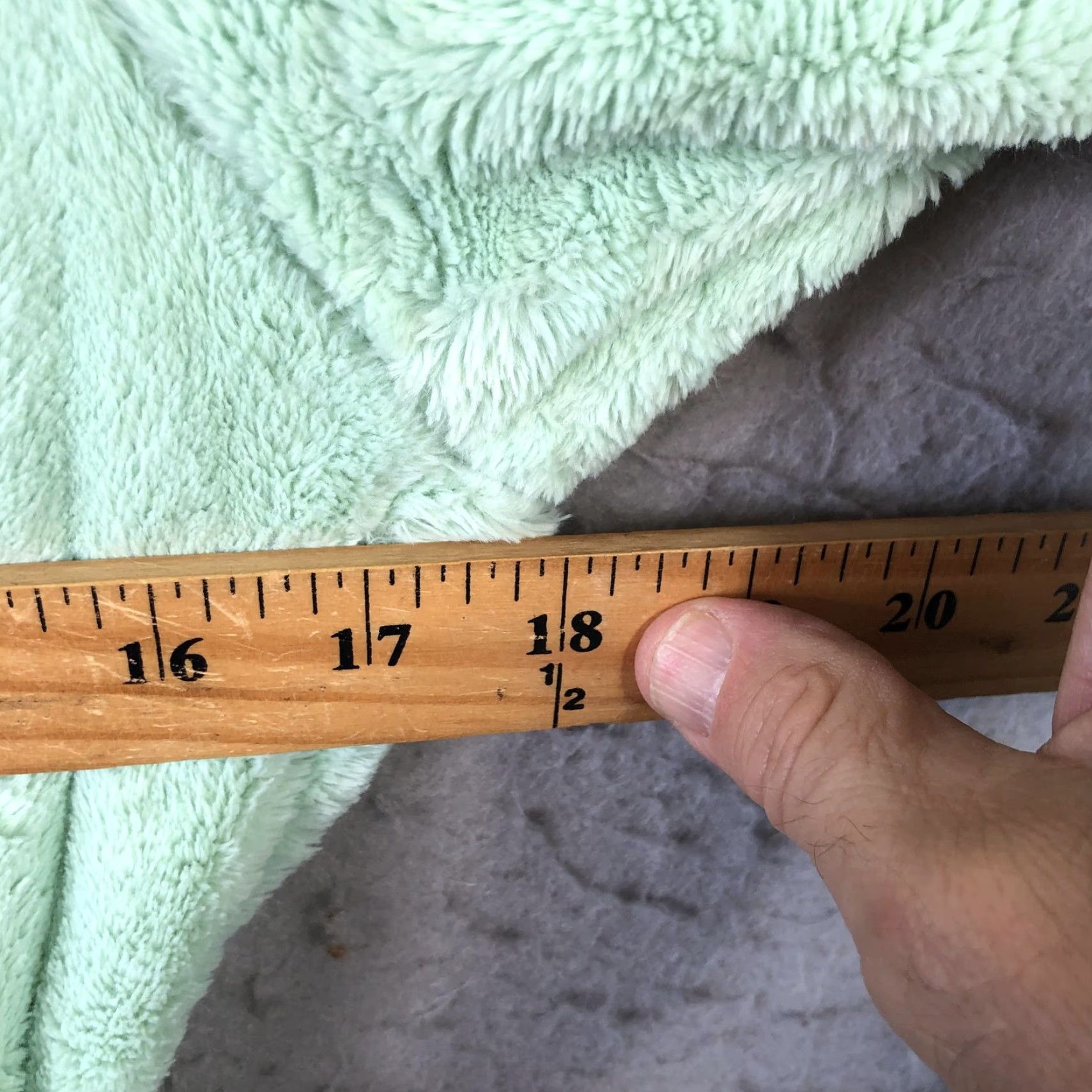 Vintage LYCY Robe Womens S/M Green Faux Fur Trim Hooded Plush Fleece Lounge Cozy Bath Size ONE SIZE - 3 Thumbnail