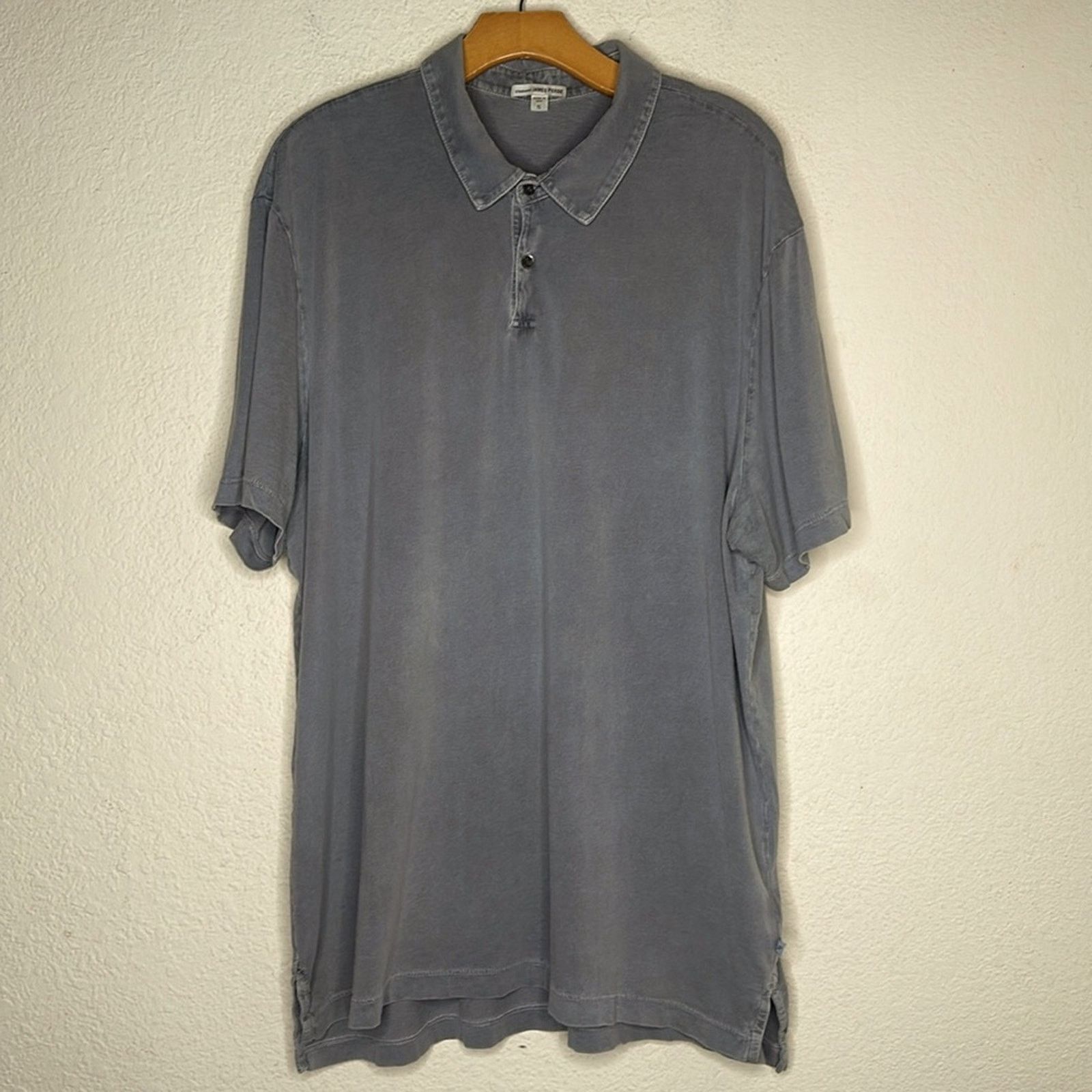 James Perse James Perse Supima Cotton Polo Shirt Olive Green Sz 5/XXL Size US XXL / EU 58 / 5 - 2 Thumbnail