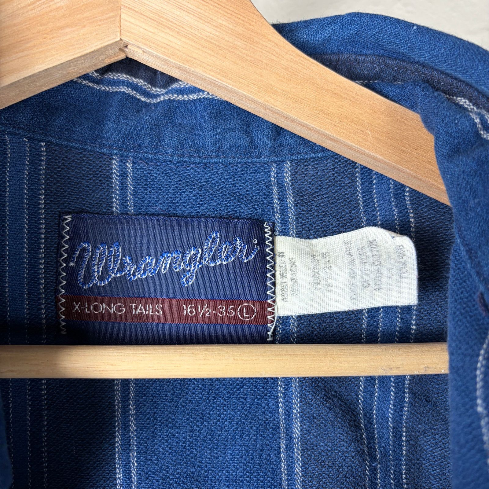 Wrangler Wrangler Vintage 80s X Long Tails Large Button Down Shirt Size US L / EU 52-54 / 3 - 3 Thumbnail