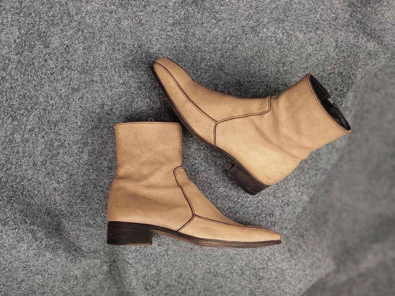 Yves Saint Laurent Vintage Yves Saint Laurent rive gauche Leather zip Boots Size US 9 / EU 42 - 5 Thumbnail